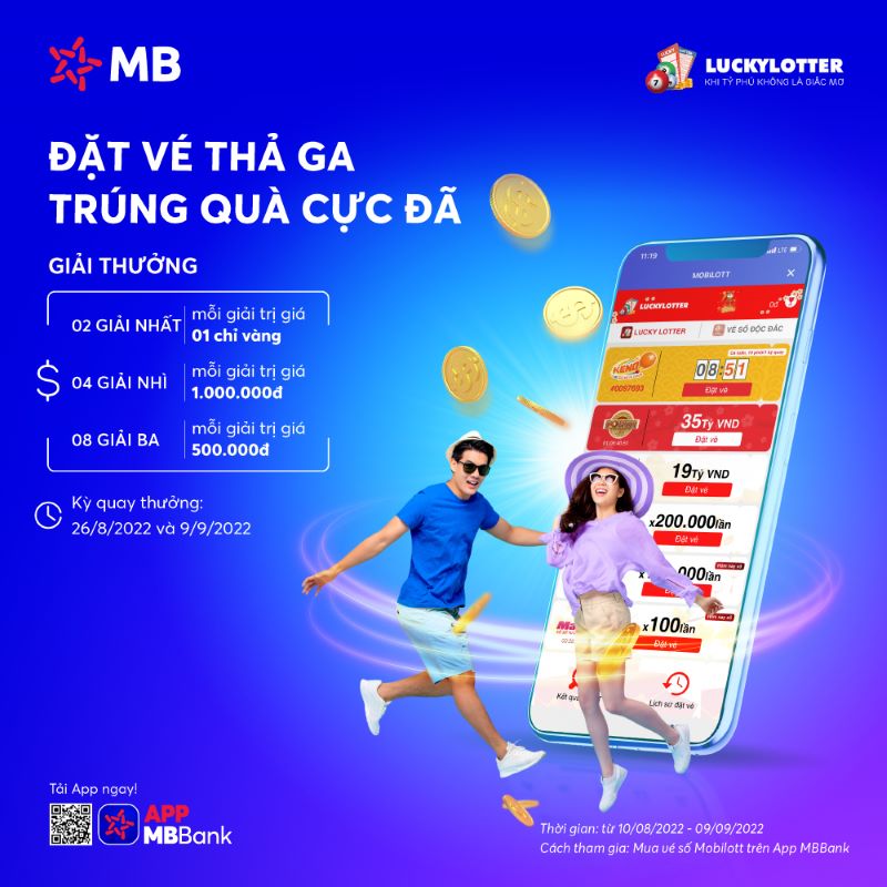Mua Vietlott online qua MBBank