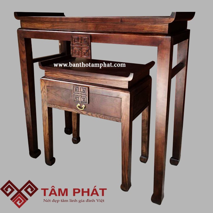 Bàn thờ gỗ sồi