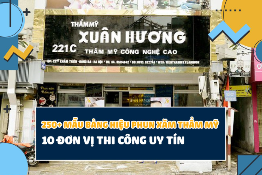 Biển vẫy phun xăm thẩm mỹ