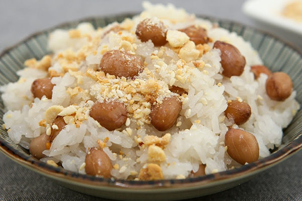 Cách nấu xôi đậu phộng