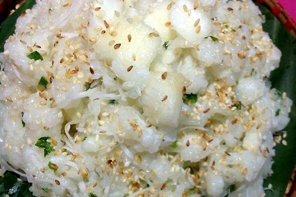 Cách nấu xôi sắn