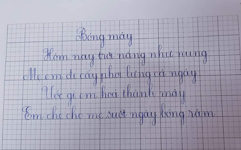 Cách viết chữ e