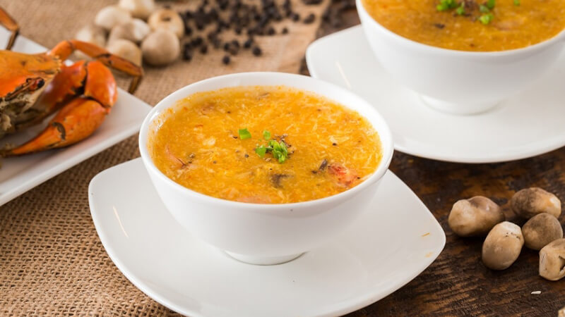 Cháo cua nấu với gì