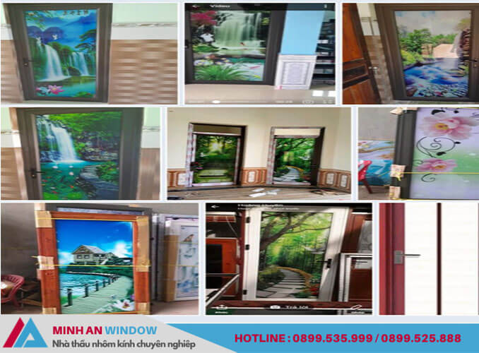 Cửa kính tranh 3d