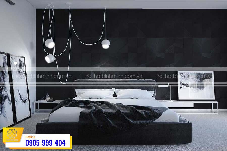 Giấy dán tường màu đen