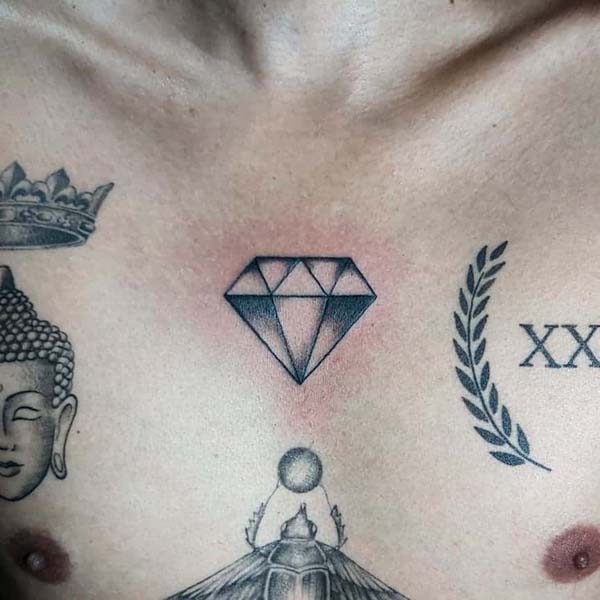 Hình Xăm Kim Cương Nhỏ Tattoo Kim Cương 3D Diamond Tattoo