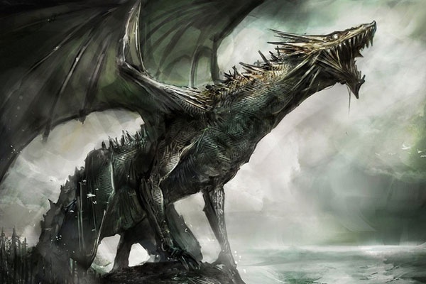 Hình xăm rồng đơn giản