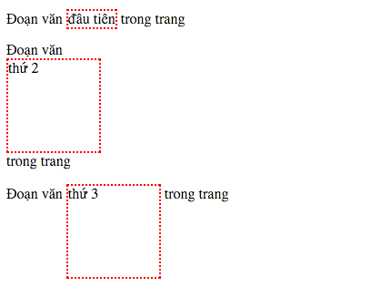 Inline block trong css