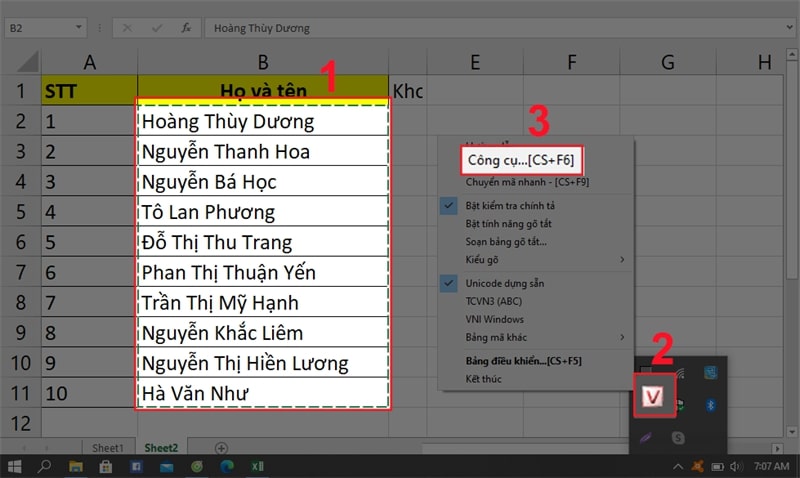 Loại bỏ dấu trong excel