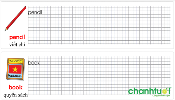 Sách luyện viết tiếng anh cho trẻ em