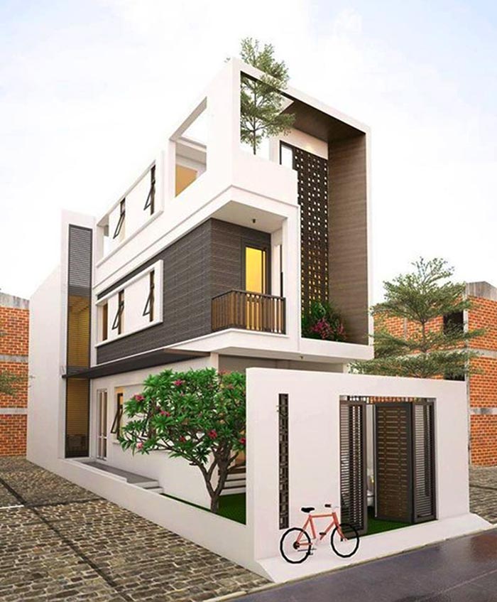 Sân vườn nhà ống