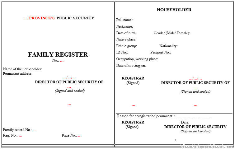 Sổ hộ khẩu là gì