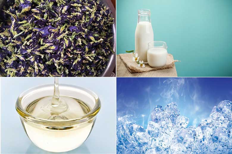 Sữa tươi hoa đậu biếc