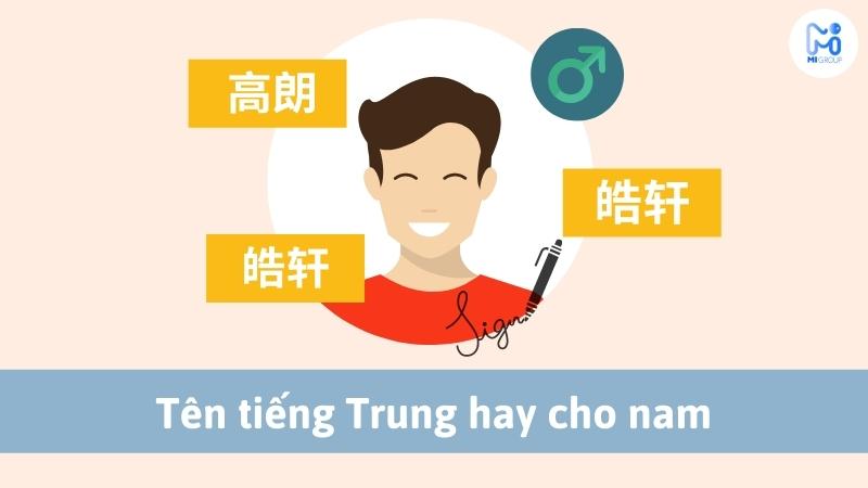 Tên nam tiếng trung