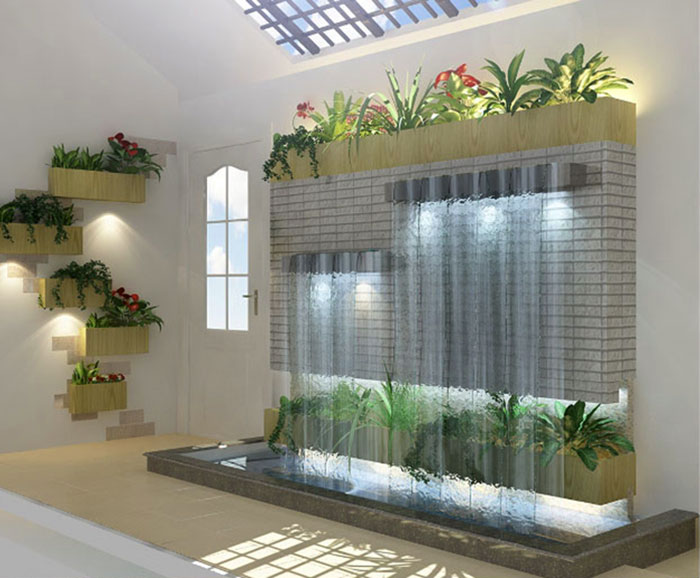 Thác nước sân vườn