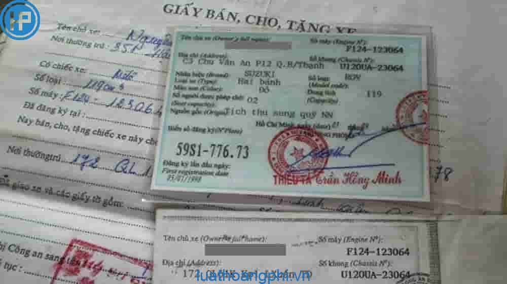 Thủ tục bán xe máy