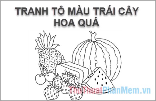 Tô màu hoa quả