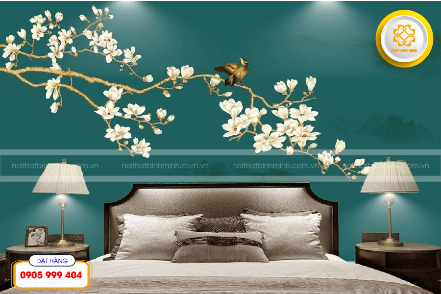 Tranh dán tường phòng ngủ