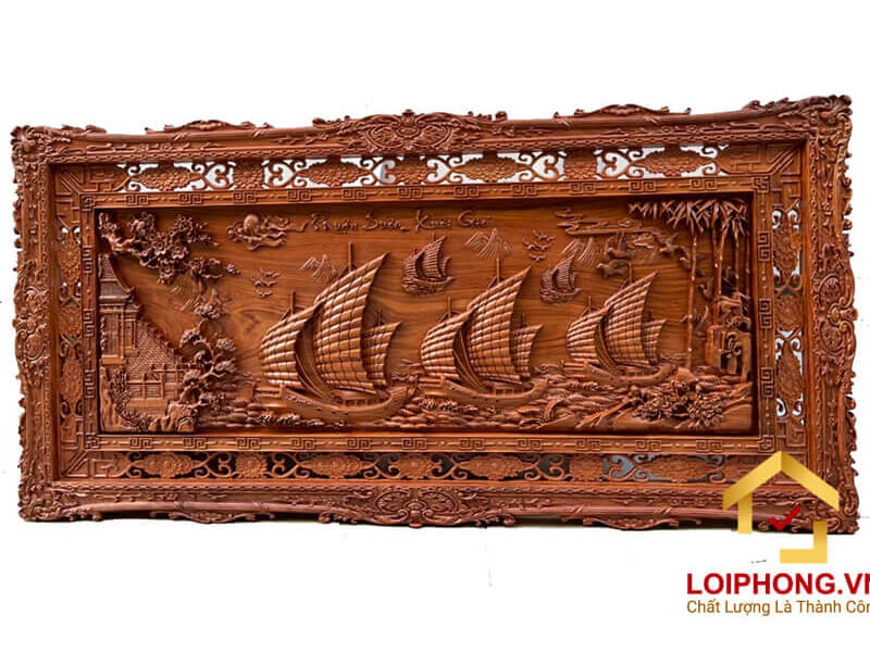 Tranh gỗ thuận buồm xuôi gió