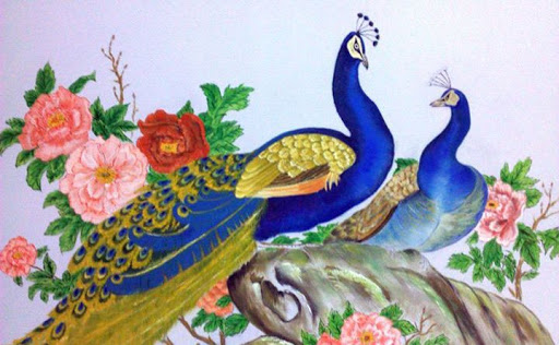 Tranh phu thê viên mãn