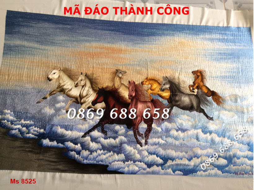 Tranh thêu mã đáo thành công