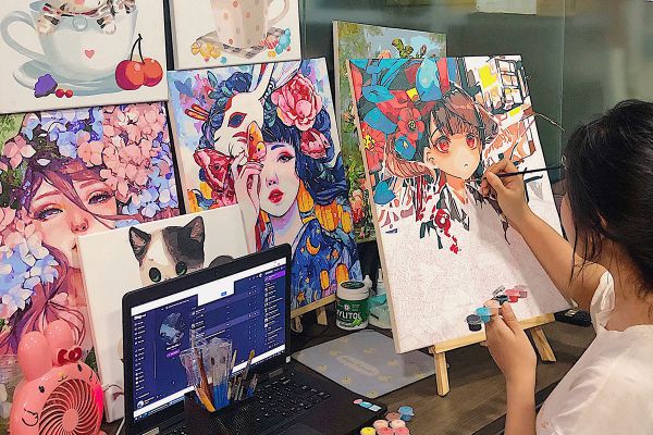 Tranh tô màu theo số