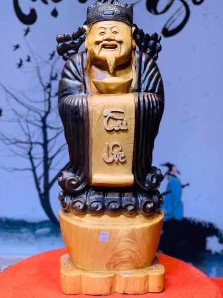 Tượng thần tài gỗ