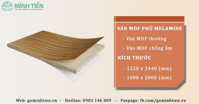 Ván mdf phủ melamine