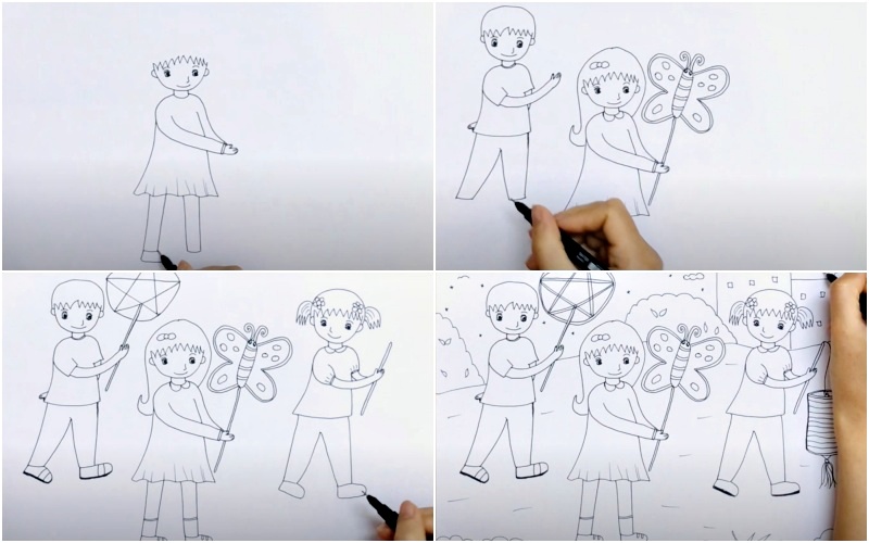 Vẽ bánh trung thu