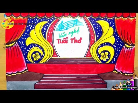 Vẽ sân khấu đơn giản