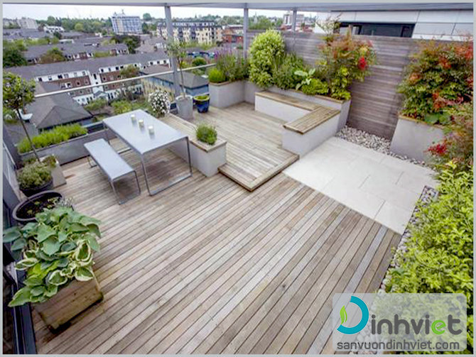 Vườn sân thượng đẹp